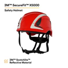 3M™ SecureFit™ Safety Helmet, X5005X-ANSI, Red - EPI