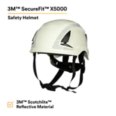 3M™ SecureFit™ Safety Helmet, X5001X-ANSI, White - EPI