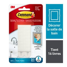 Bandes pour cadres pour la salle de bain 17206B-EF Command(MC)