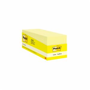 Post-it Notes 654-24CP, 3 in x 3 in (76 mm x 76 mm), Canary Yellow, 100% PEFC, SGSCH-PEFC-COC-110078image