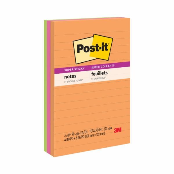 Post-it Super Sticky Notes 660-3SSUC