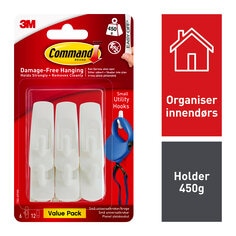 Command™ Utility Hook Value Pack Small 17002-6VP 6HKS+12S/PK - NO