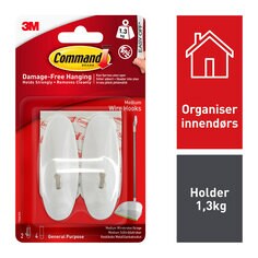 Command™ Wire Hooks Large 1HK+2S/PK - NO