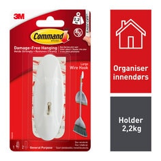 Command™ Designer Hooks Medium 17081 White 2HKS+4S/PK - NO