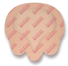 KERRAFOAM™ Gentle Border Dressing, Sacral Small application, product image
