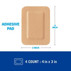 Cushioned Waterproof Bandages Size Chart