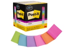 Post-it(R) Super Sticky Notes 654-15SSCP, 3 in x 3 in (76 mm x 76 mm) 