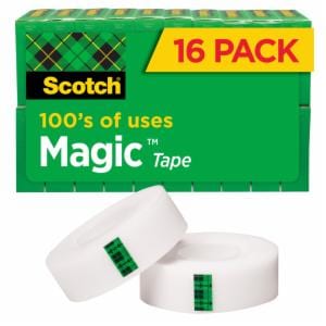 Scotch Magic Tape 810K16, 3/4 In X 1000 In (19 mm X 25,4 M) image Scotch Magic Tape 810K16, 3/4 In X 1000 In (19 mm X 25,4 M)image