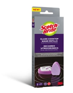 Scotch-Brite(R) Glass Cooktop Wand Refill pack, 2pcs/6 packs in case