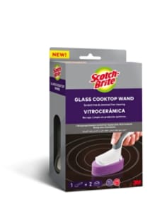 Scotch-Brite(R) Glass Cooktop 1 Wand & 2 Refill pack, 4 packs in case