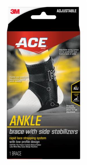 ACE Ankle Support with Side Stabilizers 901007, Adjustableimage
