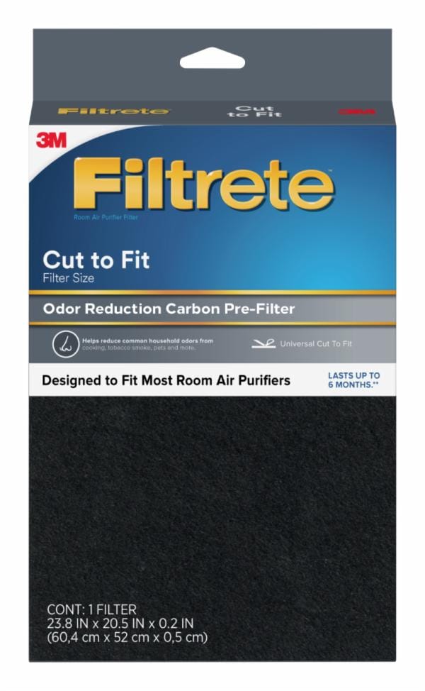 Filtrete Odor Reduction Carbon Prefilter Room Air Purifier Filter FAPF-UCTFN-4