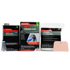 3M Bondo Fiberglass Resin Repair Kit (00422) – 0.9 Quarts – For Auto & Marine