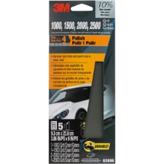 3M™ Wetordry™ Sandpaper, 03006, Assorted Fine Grit Pack, 3 2/3 inch x 9 inch, 20/Case