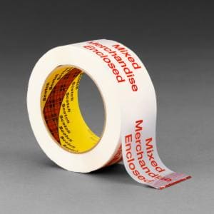 Scotch Printed Message Box Sealing Tape 3775, White, 48 mm x 100 m, 36/Caseimage