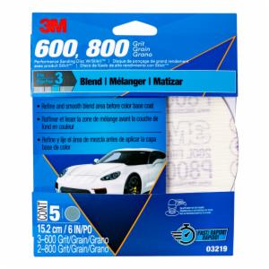 3M™ Performance Sanding Discs with Stikit Attachment, 03219, 6 in, Assorted Grits, 5 discs per sleeve, 20 sleeves per caseimage