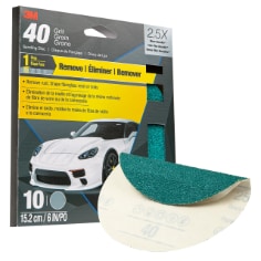3M™ Sanding Discs with Stikit™ Attachment, 31452, 6 in, 40 grit, 10 Disc/Pack, 10 Pack/Case