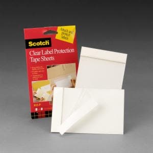 3M™ Tape Sheets 822P, Clear, 4 in x 6 in, 60 Pack/Case image 3M™ Tape Sheets 822P, Clear, 4 in x 6 in, 60 Pack/Caseimage