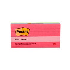 Post-it(R) Notes 630-6AN, Cape Town Collection, lined, 3 in x 3 in