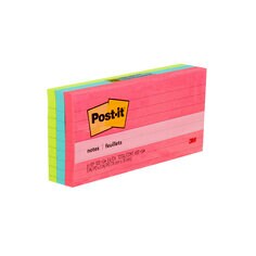 Post-it(R) Notes 630-6AN, Cape Town Collection, lined, 3 in x 3 in