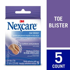 Nexcare Toe Blister Cushion, 5 count