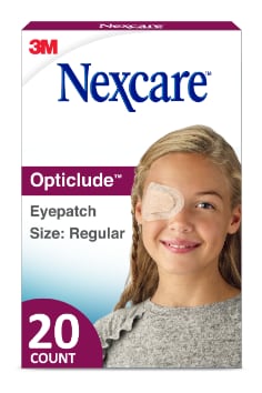 US Nexcare Opticlude Eyepatch, Size Regular, 20 pk