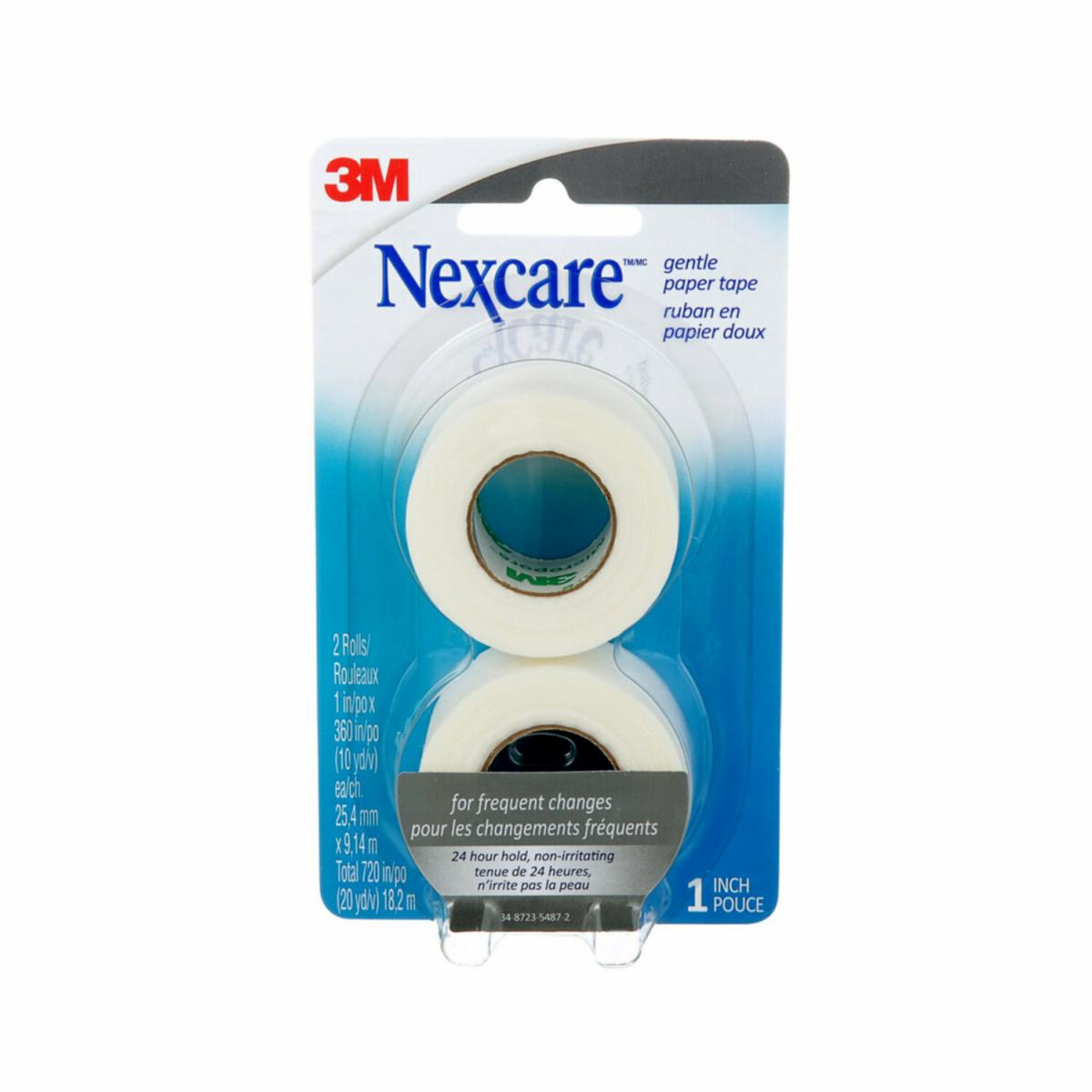 Nexcare™ Gentle Paper Tape 7812PKCA, 1 in x 360 in (25.4 mm x 9.1 m