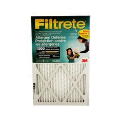 Filtrete(TM) Allergen Defense Allergen Reduction Filter, MPR 1200, 16 in x 25 in x 1 in