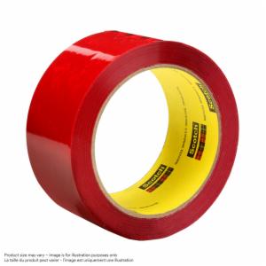 Scotch High Tack Box Sealing Tape 373+, Red, 72 mm x 50 m, 24 Rolls/Case image Scotch High Tack Box Sealing Tape 373+, Red, 72 mm x 50 m, 24 Rolls/Caseimage