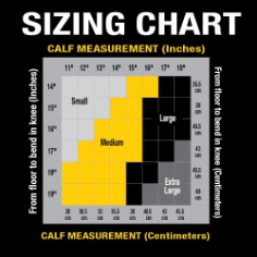 FUTURO Open Toe Knee Length Stocking_Size Chart