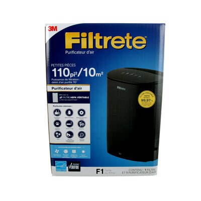 3M(TM) Filtrete(TM) Room Air Purifier, FAPCA-C01BA-F1, 1 EA/CV