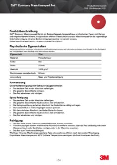 Product Bulletin Economy Red Floor Pad TDS 159 DE 2021 2.pdf