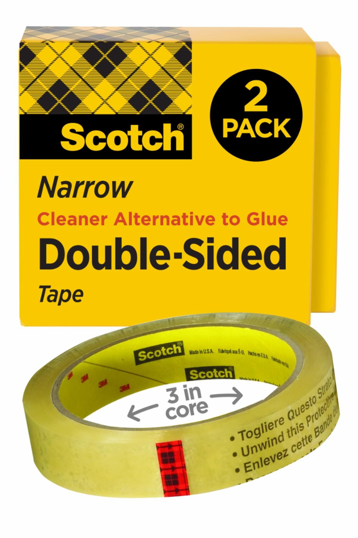 Scotch Double Sided Tape 665-2P12-36