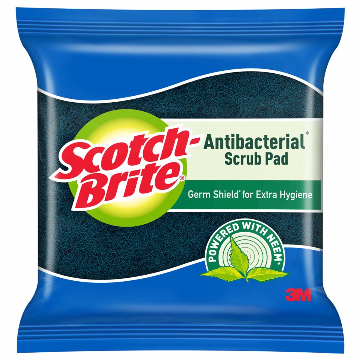ScotchBrite® Antibacterial Scrub Pad, 7 cm x 10 cm 3M India