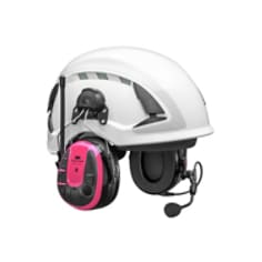 Pink 3M PELTOR WS ALERT Helmet att