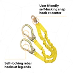 3M™ DBI-SALA® ShockWave™2 Tie-Off Shock Absorbing Lanyard 1244412