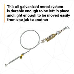 3M™ DBI-SALA® Sayfline™ Cable Horizontal Lifeline System 7602100