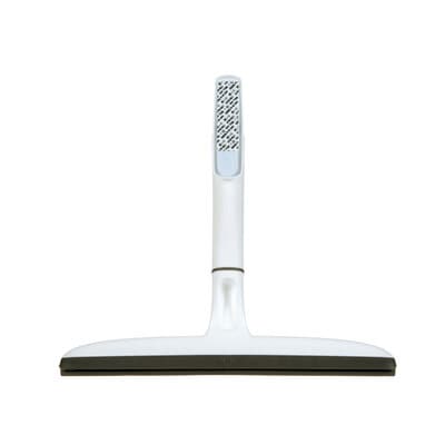 Command(TM) Twin Blade Squeegee with Bath Hook & Strip BATH24-EF, Medium, White