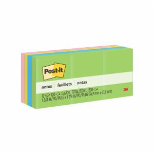 Post-it Notes 653-AU, Jaipur Colors, 1 3/8 in x 1 7/8 in (34.9 mm x 47.6 mm), 100% PEFC, SGSCH-PEFC-COC-110078image