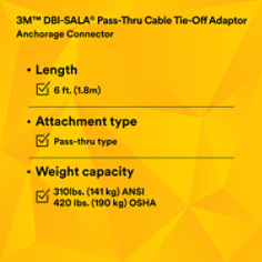 3M™ DBI-SALA® Cable Tie-Off Adaptor 5900551