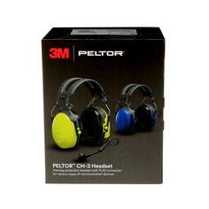 Casque d’écoute CH-3 PELTOR(MC) 3M(MC), avec bouton PTT, jaune, serre-nuque, FLX2