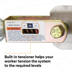 3M™ DBI-SALA® Sayfline™ Cable Horizontal Lifeline System 7602080