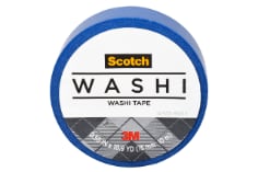 Scotch(R) Washi Tape C314-BLU4, 0.59 in x 393 in (15 mm x 10 m)