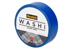Scotch(R) Washi Tape C314-BLU4, 0.59 in x 393 in (15 mm x 10 m) 