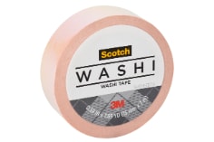 Scotch(R) Washi Tape C714-PNK2, 0.59 in x 275 in (15 mm x 7 m)