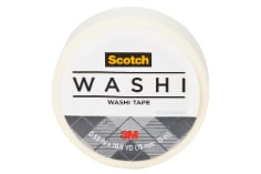 Scotch(R) Washi Tape C314-WHT, 0.59 in x 393 in (15 mm x 10 m)