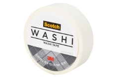 Scotch(R) Washi Tape C314-WHT, 0.59 in x 393 in (15 mm x 10 m) 