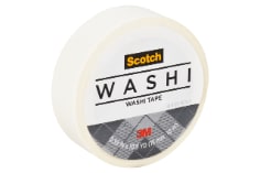 Scotch(R) Washi Tape C314-WHT, 0.59 in x 393 in (15 mm x 10 m) 