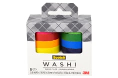 C1017-8-SOL1 Washi Tape, 8 pack
