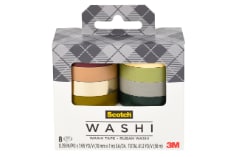 C1017-8-SOL3 Washi Tape, 8 pack